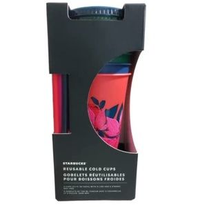 STARBUCKS reusable cold cups NWT
